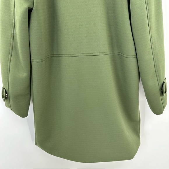 UNIF Neo Green Trench Coat Snap Button Size Medium - Picture 8 of 12